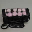 Remington Compact Ceramic Dual Voltage Hot Rollers for Long and Short Hair, Hair Setters, Hair Curlers, 1-1 " Purple/Black, 10 Piece Set