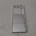 Samsers Foldable Bluetooth Keyboard with Touchpad - Portable Wireless Keyboard with Holder, Rechargeable Full Size Ultra Slim Pocket Folding Keyboards for Android Windows iOS Tablet & Laptop - Silver (BT x1)