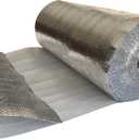 USA Reflective Insulation Bubble Roll, 48" Width x 125' Length, Colder Climates, One-Sided Thermal Bubble Roll, Radiant Barrier Wrap