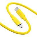 AOHI 140W USB C to USB C Cable PD 3.1 Type C Fast Charging Cable Fast Charge for MacBook Pro, iPhone 15 Pro Max Plus, iPad Pro/Air, Galaxy S23Ultra, Pixel, Switch, 3.3ft, Yellow
