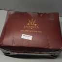 L LOVSOUL Goose Down Fiber Comforter Queen Size, High Fill Power Hotel Style Bedding Comforter, Fluffy Ultra Soft All Season White Duvet Insert with 8 Corner Tabs