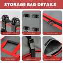10x10 Pop Up Canopy Tent Storage Bag with Wheels & Handles, Fits Folded Size 10x10x62in, Heavy Duty Replacement Bag for Canopy & Gazebo