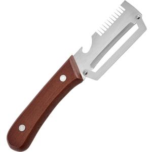 Multifunctional Vegetable Peeler for Kitchen, 2026 New 3 in 1 Stainless Steel Blade with Wooden Handle and Bottle Opener, Ultra-Sharp Kitchen Tool for Fruits and Vegetables