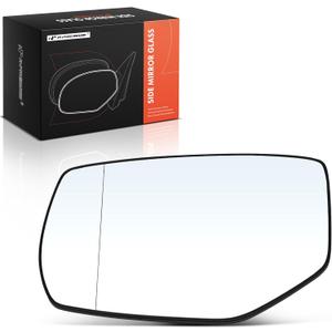 A-Premium Left Driver Side Mirror Glass with Backing Plate Compatible with Honda Accord 2013 2014 2015 2016 2017 - Exterior Side View Flat Mirror, Power Heated