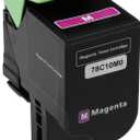 78C10M0 Toner Cartridge Magenta Compatible with lexmark CS421 CX421 CS421dn CS521 CX521 CS521dn CS522 CX522 CS522de CS622 CX622 CS622de CX622ade CX625 CX625de CX625adhe Printer, 1400 Page Yield