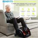 CARESKYpro Foot Massager for Neuropathy, FSA Eligible HSA Feet Massager with Heat, 3-Heating for Circulation and Pain Relief, Deep Kneading Rolling for Calf-Feet-Arm Relaxation, Plantar Fasciitis, Black 