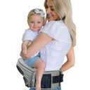 Baby Hip Carrier, Baby Carrier with Hip Seat,Ergonomic Design – Safety Toddler Carrier with Wide Waistband, Secure Buckles, Padded Support, Storage Pockets – for Newborns to 3 Years