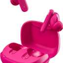 Skullcandy Smokin Buds Wireless Earbuds, Bluetooth Headphones, Noise Isolating Fit, Up to 20 Hours Battery, IPX4 Sweat and Water Resistant, Microphone for iPhone Android - Pink