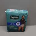 Depend Fresh Protection Adult Diapers, Incontinence Underwear for Men, Disposable, Maximum, Large, Grey, 17 Count