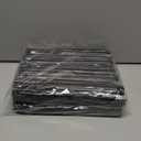 24 Pcs 10 Inch Large Glitter Rave Fan Bulk, Folding Handheld Glitter Fans with Organza Bag, Clacking Fans for Line Dancing Wedding Halloween Costume Party Events Performance (Black)