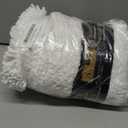 LOCHAS Bathroom Rugs Sets 2 Piece, Soft Non Slip Bath Mat Set, 20''x20'' U-Shaped Toilet Rug and 34''x21'' White Bath Rugs, Washable Absorbent Chenille Toilet Rug Set for Bathroom, Shower, Sink