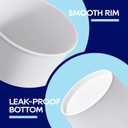 LITOPAK 210 Pack 16 oz Disposable Paper Coffee Cup, Hot/Cold Beverage Drinking Cups for Water, Paper Coffee Cups, White Hot Coffee Cups, Suitable for Party, Picnic, Travel, and Events