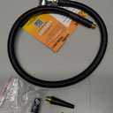 Upgraded Tire Inflator Hose Adapter w/360 Rotating End, 21'' Tire Inflation Hose w/Self-Locking Air Chuck for Quick Connect & Release, Presta Valve & Ball Needle for Tire Pump Portable Air Compressor