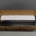 YaFex Curtain Rods 32-144 Inch, Heavy Duty 1 Inch Adjustable Curtain Rod for Windows, Black Extra Long Window Treatment Rods, Modern Design, Easy Installation