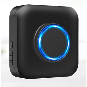 Door Chime Bistee Wireless Door Chimes When Door Open Entry Alarm 600FT Range with 58 Chimes 5 Volume Levels LED Indicator for Business/Home/Office/Stores, Black