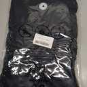 Women’s Long Sleeve Lace Tops Crew Neck Mesh Sheer Shirts Going Out Tops (Black, XL)
