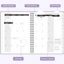 2026 Planner, Weekly and Monthly Calendar Planning Agenda, Jan 2026 - Dec 2026, Academic Planner Book, Desk Accessories and Office Supplies for women & men - A5 (6.3'' x 8.5'')