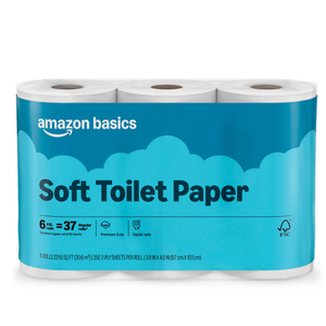Amazon Basics Soft and Strong 2-Ply Toilet Paper, 24 Ultra Rolls FSC Certified