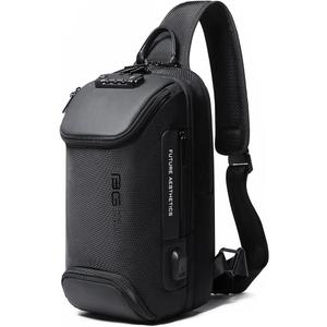 BANGE Anti theft Sling Backpack with Lock, Men's Sling Bag for Men, Shoulder Crossbody Backpack with USB Charging Port for Men and Women