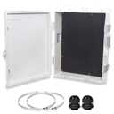 Outdoor Electrical Junction Box, Ventilation and Heat Dissipation ABS Plastic Project Enclosure with Internal Mounting Panel 13"x 9.2"x 3.7"