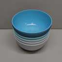 6 Pcs Unbreakable Mixing Bowls Unbreakable Salad Bowls, 68 Ounces Microwave and Dishwasher Safe BPA-Free Serving Bowls for Cereal, Salad, Soup, Ramen, Noodle, Oatmeal, Snack Apply to Kitchen, Freezer (Gradient Blue)