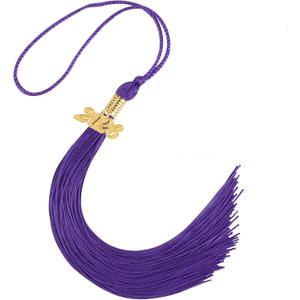2026 Tassel Graduation 9 Inch Grad Cap Tassel with 2026 Gold Charm Graduations Tassel for High School College University Graduation Ceremony Decorations (1, Purple)