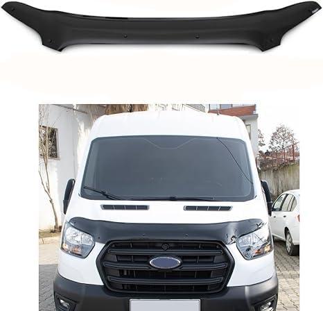 BMY Hood Deflector/Front Bug Shield Compatible for Ford Transit 2019-2026 Hood Guard Bonnet Protector | Particles & Bug | Car Accessories |