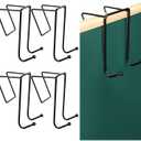 Frienda 4 Pcs Office Cubicle Hooks Cubicle Panels Hangers for Coats, Bags, Umbrellas, Keys, Black Steel, 2 Inch Panel Fit