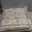 Hallway Washable Runner Rug - 2'6x14 Kitchen Rugs Entryway Rug Runner Vintage Soft Floor Mat Non Slip Indoor Farmhouse Carpet for Bathroom Living Room Bedroom (2'6''x14', Beige)