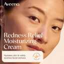 Aveeno Calm + Restore Facial Moisturizer Face Cream for Redness Relief, Non-Comedogenic, Ceramide & Vitamin B5, Hydrating for Dry, Sensitive Skin, Hypoallergenic, Fragrance-Free, 1.7 oz
