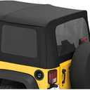 Bestop 5813535 Black Diamond Tinted Window Kits Replace-A-Top Soft Tops for 2011-2018 Wrangler JK Unlimited