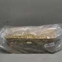 Wicker Storage Basket With Lid, Toilet Paper Basket For Toilet Tank, Pads And Tampon Holder For Bathroom, Rectangular Woven Kitchen Organizer, Home Decorative Storage Box