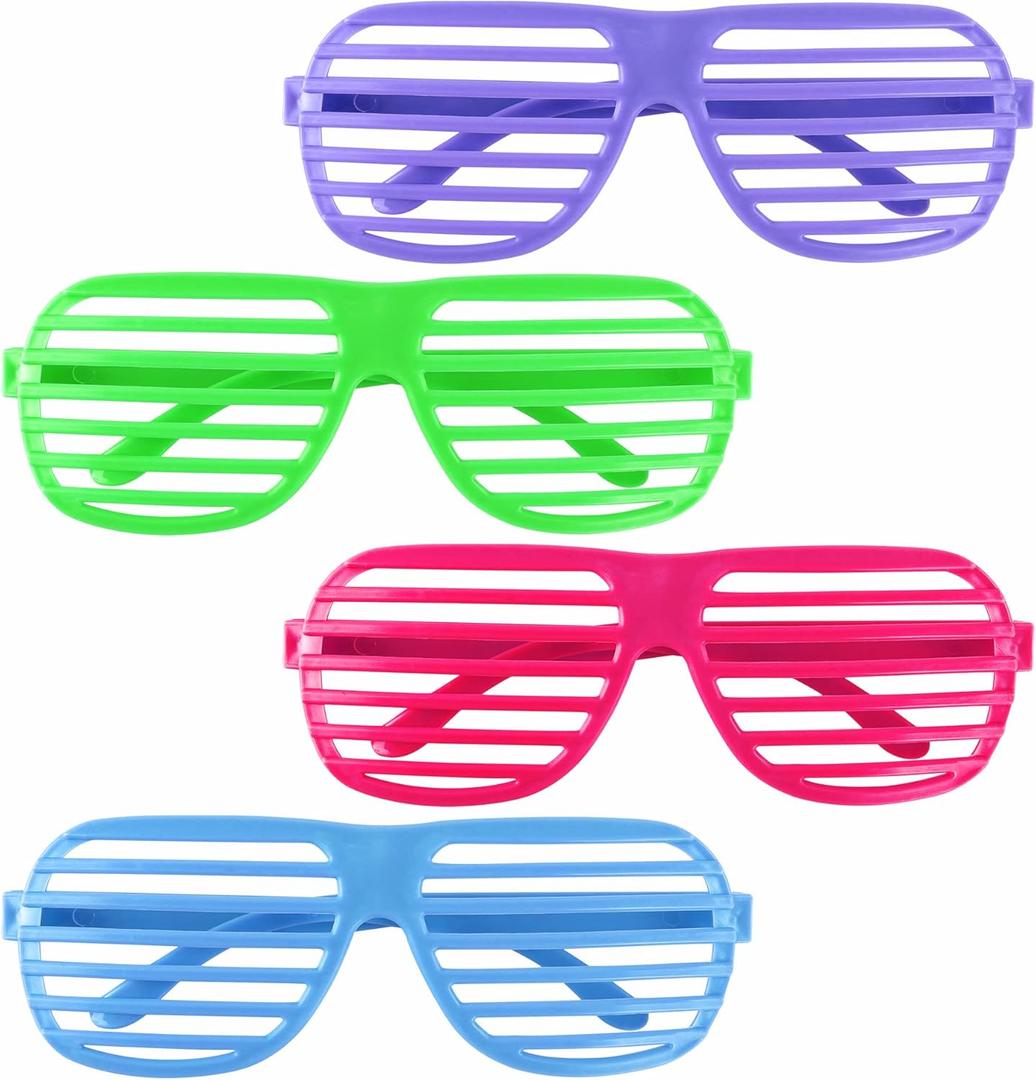 Super Z Outlet 12 Pairs of Plastic Shutter Glasses Shades Sunglasses Eyewear Party Props Assorted Colors