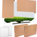 Feifeiya 5 Pcs Foam Mirror Box Set TV Box for Moving Picture Moving Include Large Case and Foam Flat Screen TV Cover Fits up to 65'' W x 36'' H for Art Display Protect Pack (40 x 60 x 4 Inches)