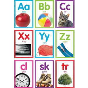 Teacher Created Resources Colorful Photo Alphabet Cards Bulletin Board Set, 40/Set (TCR8798)