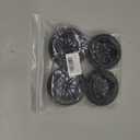 OD 88mm/3.46"12mm Hex Wheel Rims Rubber Tires with Sponge Replacement for 1/10 RC Off-Road Buggy Car,Black