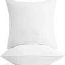 Deconovo 2-Pack Outdoor Premium Pillow Inserts 26x26 Inch, Plush, Supportive & Soft | Square Cushion Fillers for Sofa, Bed & Couch | Machine Washable, Hypoallergenic & Durable