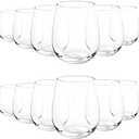 Amazon.com | KX-WARE Unbreakable 18-ounce Acrylic Stemless Glasses, set of 12 Clear: Glasses