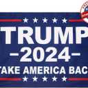 Atlantic Flag & Pole President Donald Trump 2024 Take America Back Flag 3x5 Size - Single Sided Banner Great for Indoor, Outdoor, Boats -  Blue