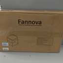 Fannova Printer Stand with Storage Shelf for Home Office Organization, 22 x 18 Inch Large Printer Table with Wheels, Shredder Stand, CPU Stand, Rolling Cart for Host Computer, PC Tower, Desktop- Black