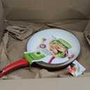 GreenPan Rio Healthy Ceramic Nonstick 12" Frying Pan Skillet, PFAS-Free, Dishwasher Safe, Red