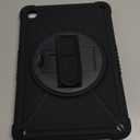 ZtotopCases for Samsung Galaxy Tab A11+ Plus/A9+ 11-Inch 2025/2023, Shockproof Hard Duty Case with Screen Protector+360 Rotating Hand Strap&Stand+Shoulder Strap for Tab A11+/A9 Plus Tablet, Black