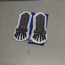 LUX Anti Slip Soccer Knee Socks,Non Slip Football/Basketball/Hockey Sports Grip Socks Blue