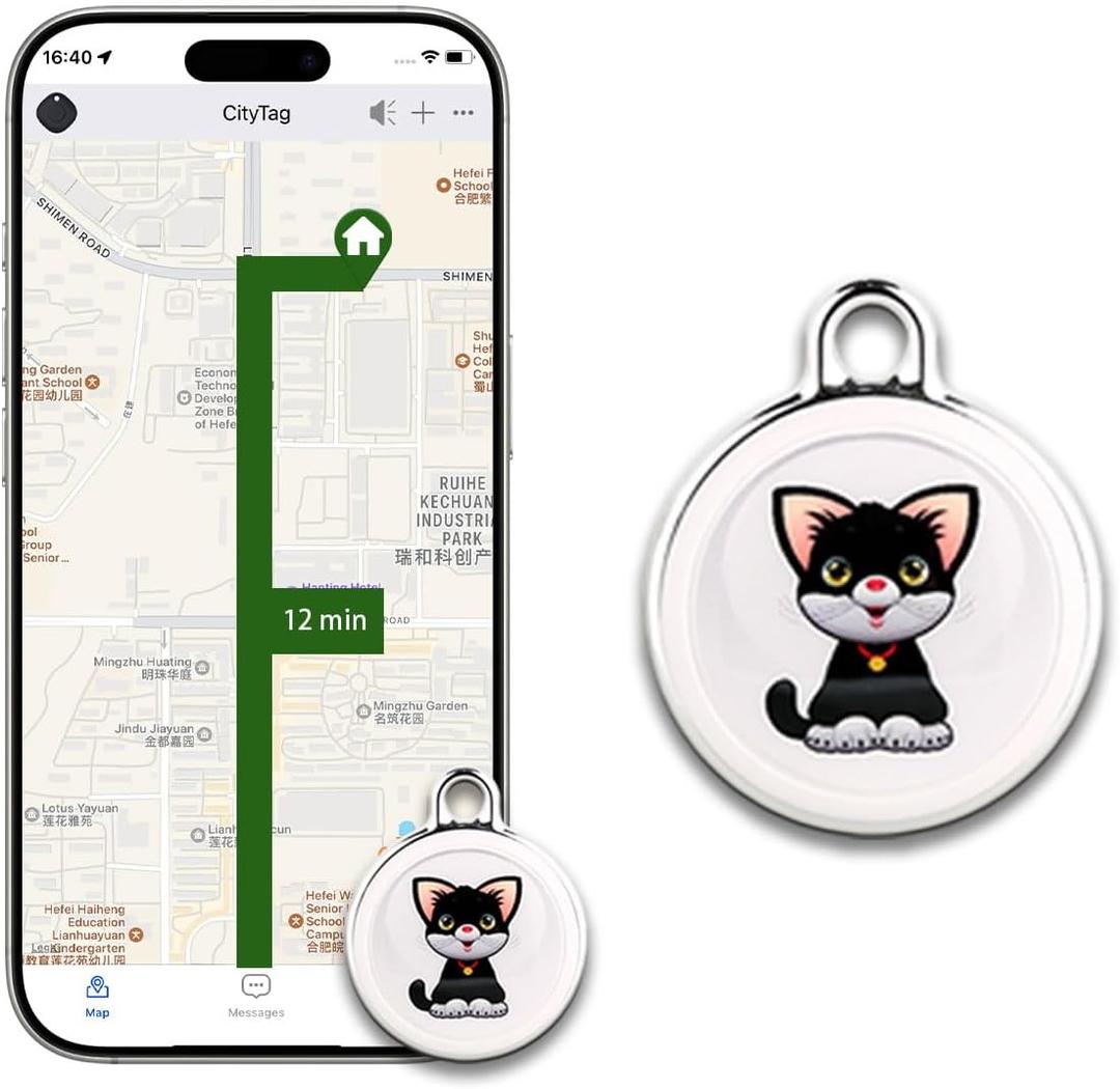 GPS Tracker for Vehicles, Mini Portable Wireless Hidden Tracker with Global Coverage, for Vehicles, Pets, Elderly, Children, No Monthly Fee
