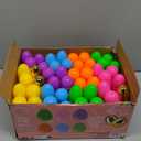 JOYIN 300PCS Easter Eggs, Plastic 2.3" 294PCS Colorful with 6PCS Golden Eggs Bulk Empty Fillable for Easter Hunt Party Favor Basket Stuffers Filler Classroom Prize Supplies Decor
