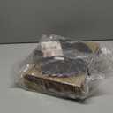 Round Side Table, Small Drink Table for Small Spaces, Modern Accent Nightstand with Solid Wood Leg for Living Room, Bedroom, Corners, and Office (Rustic Brown)