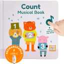 Cali's Books Number Book for Toddlers 1-3 - Learn to Count 1 2 3 Musical Books for Kids, Interactive Talking Baby Sound Book, Educational Song Learning Toys, Singing and Counting Music Toy for Babies