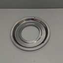 4 Pack 5303131115, 540T014P01, RGP 300 Round Range Gas Stove Drip Pans Replacement Part Compatible With Frigidaire Tappan Range Stove Gas -Diameter 8.25, Center hole 4.0