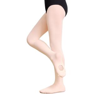 DIPUG Ballet Tights for Girls Ultra Soft Convertible Dance Tight for Kids (L)