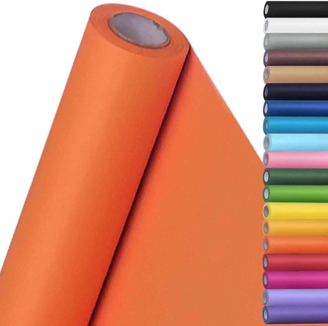 Kraft Paper Roll for Art Craft Supplies Gift Wrapping Moving Packing Kids Painting Drawing Paint Easel Poster Chart Paper (OrangeRed, 12 x 100 L (37.5'))